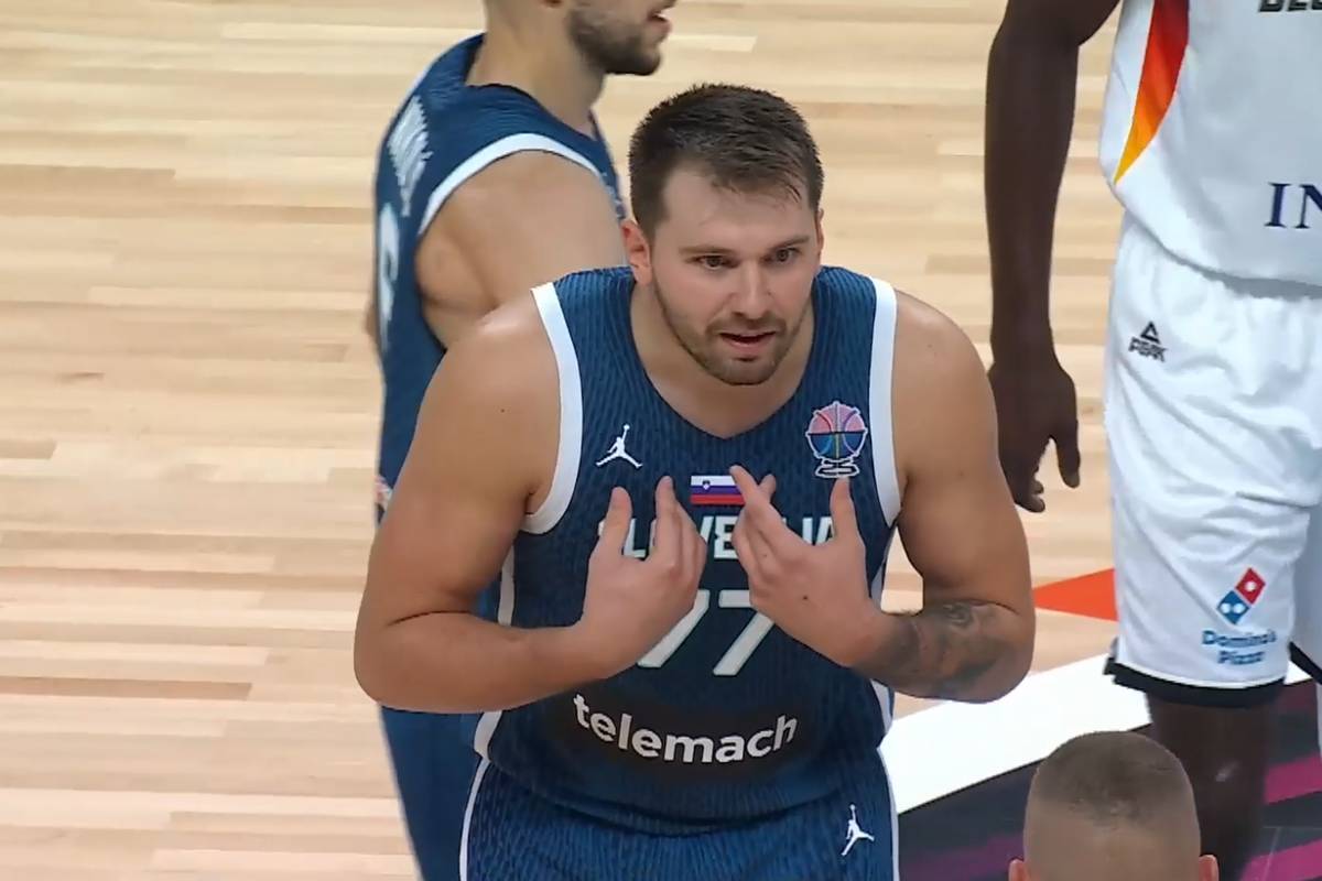 Scene against Germany lets Doncic rage