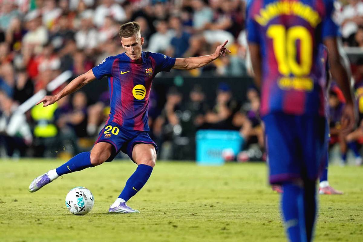 FC Barcelona continues to produce goals like on the assembly line. Particularly pretty: the lead goal that Dani Olmo prepares with a sugar pass.