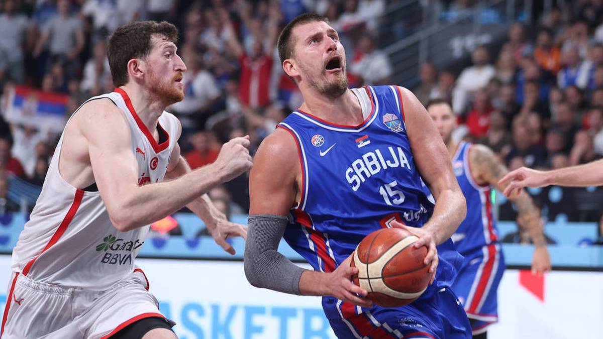 Nikola Jokic (right) is the top star of the Serbian team
