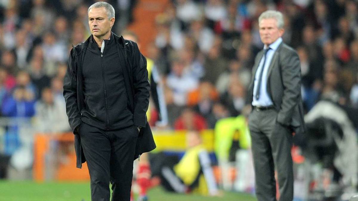 José Mourinho (Left) and Jupp Heynckes in A Duel in 2012