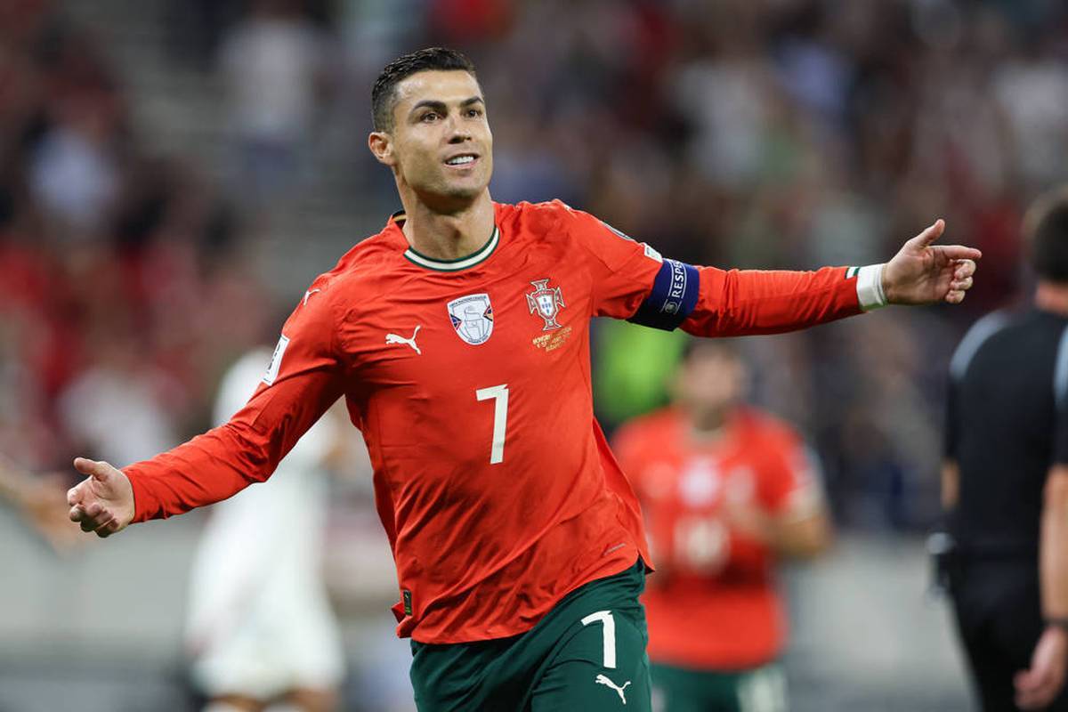 September 9, 2025, Budapest, Hungary: Cristiano Ronaldo of Portugal Celebrates After Scoring A Goal During European World Cup Qualifiers 2026 Football Match Between Hungary and Portugal at Puskas Arena. Final score; Hungary 2: 3 Portugal. Budapest Hungary - Zumas197 20250909_AAB_S197_153 Copyright: XGrzegorzxwajdax
