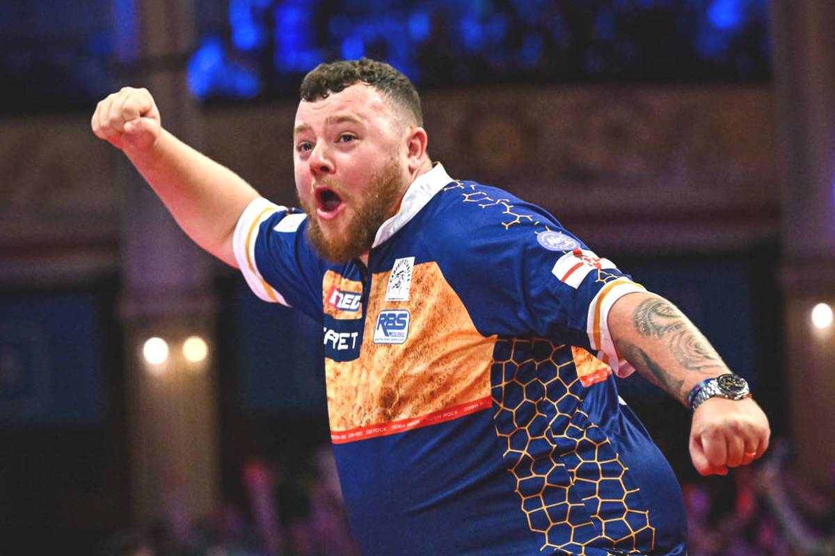 Josh Rock lets the fans romp around at the Czech Darts Open with a spectacular action. You rarely see a finish like this.