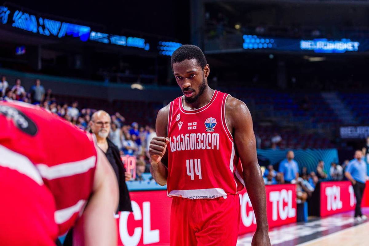 Kamar Baldwin in the jersey of the Georgian national team