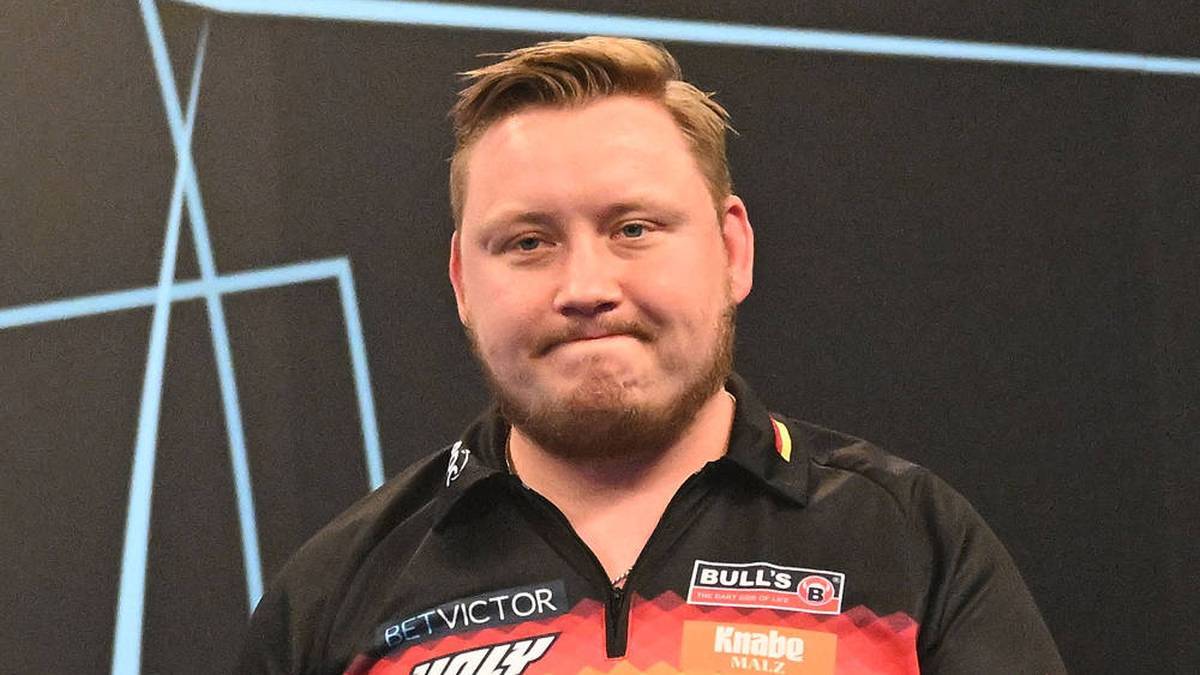 Martin Schindler was eliminated from the German Darts Championship