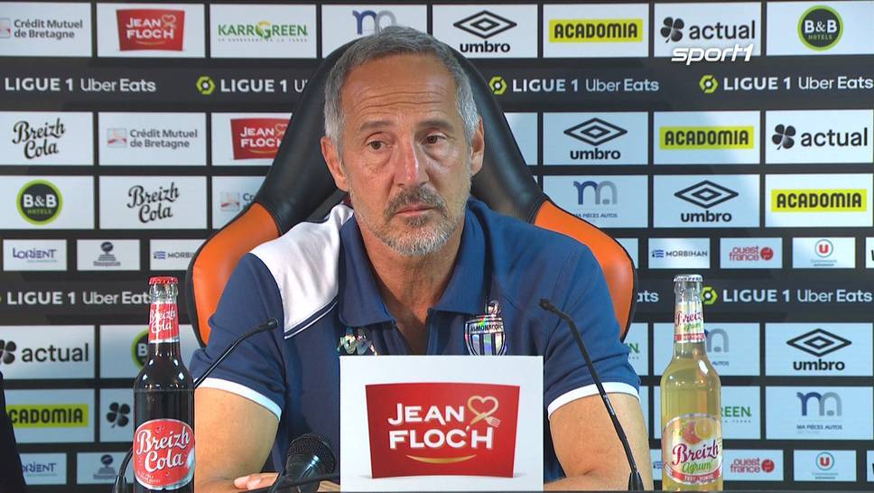 Monaco coach Adi Hütter is addressed by his full first name by a journalist after the game against Lorient. This was not well received by the former Frankfurt coach.
