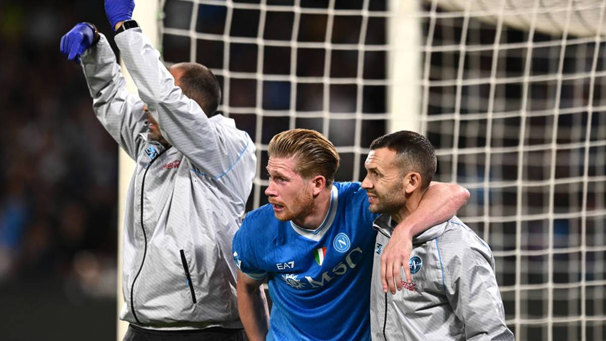 Kevin De Bruyne was injured against Inter