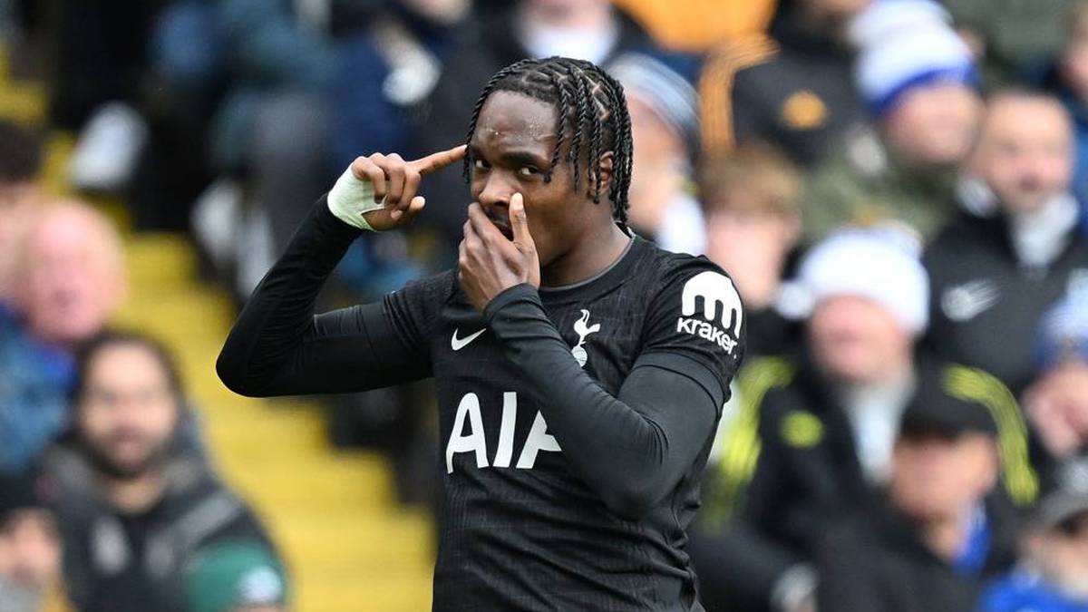 Mathys Tel Scored his first goal for Tottenham Since April
