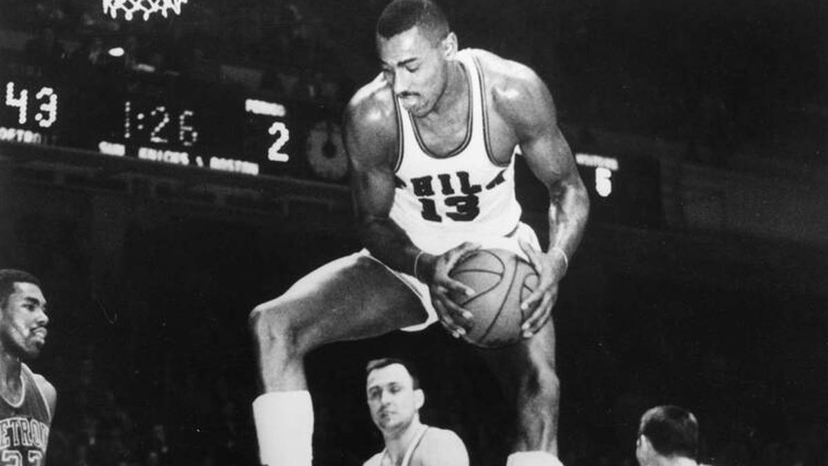 Wilt Chamberlain during his active NBA years in 1962