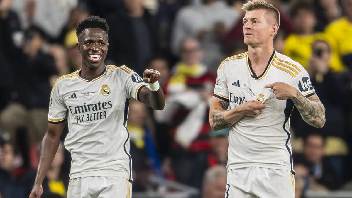 Toni Kroos and Vinícius Júnior played together until 2024