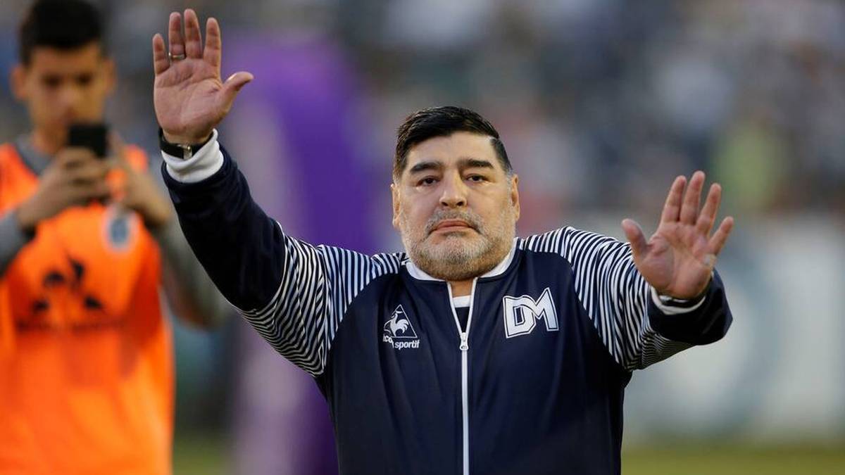 Diego Maradona is now the coach of the Gimnasia y Esgrima club