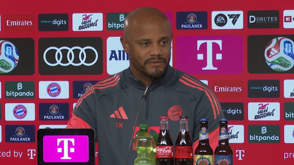 Kim will be fit again for the game against Eintracht Frankfurt. Urbig will still be missing, explains Kompany at the press conference. In general, he will probably start again with the squad like against Pafos.