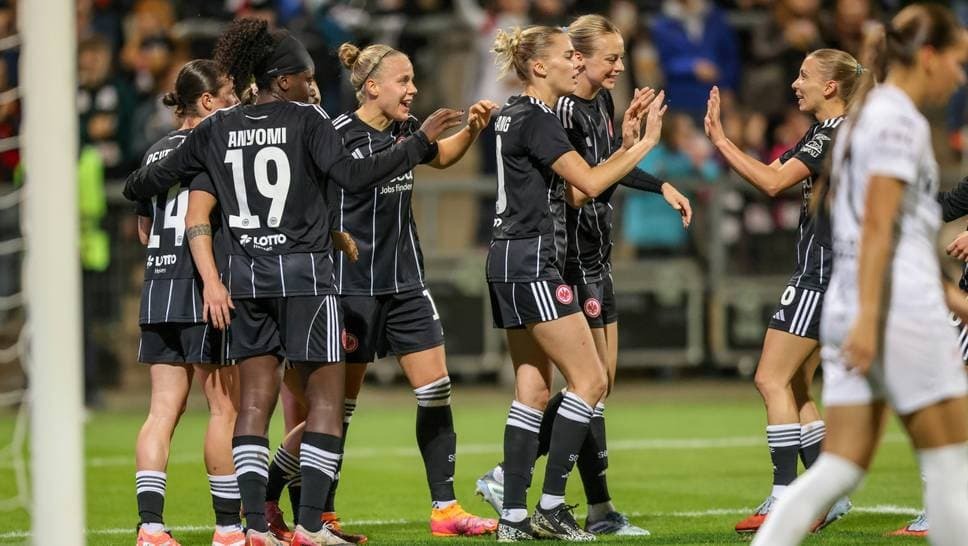The SGE women's away win in the Czech Republic