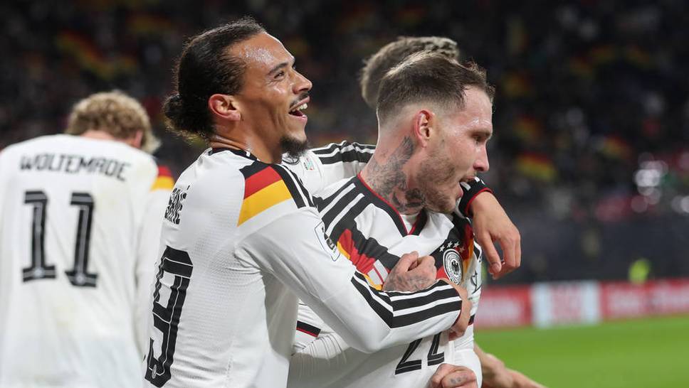 Leroy Sané showed an outstanding performance in Germany's gala performance against Slovakia and played a major role in the DFB team's direct World Cup qualification.