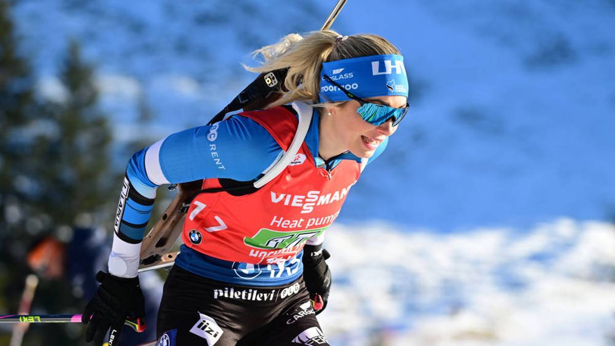 Regina Ermits is having a strong biathlon season so far